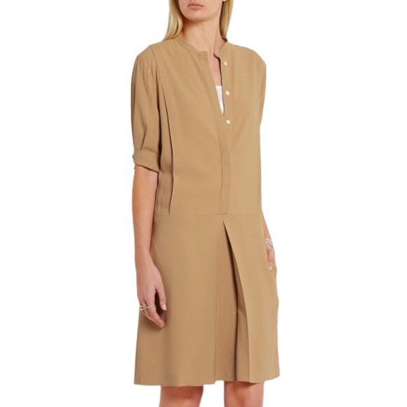 Totême Santa Marta Crepe Dress - Sand - Large - Picture 1 of 11